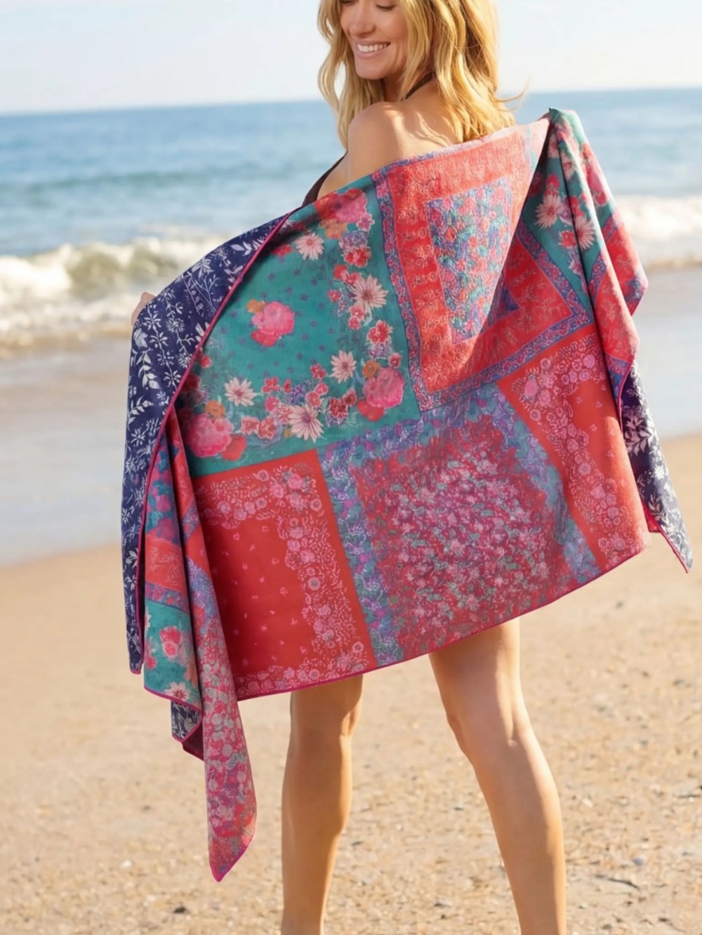 Natural Life double sided microfiber beach towel